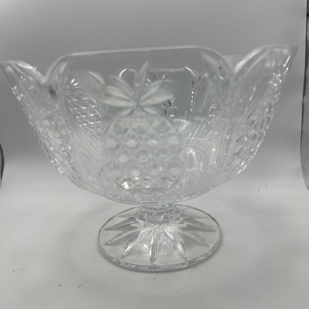 Crystal Pineapple Hospitality Footed Centerpiece / Trifle Bowl